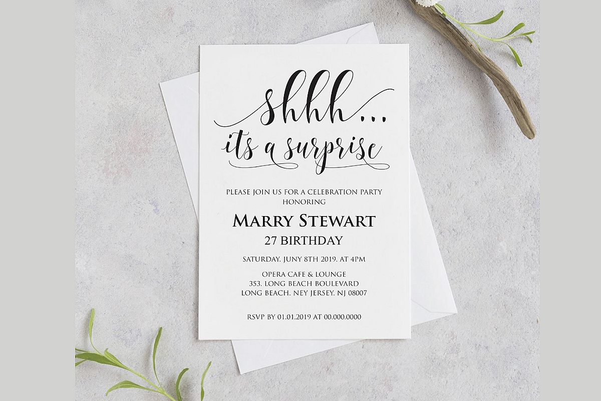 Birthday Invitations Template example image 1