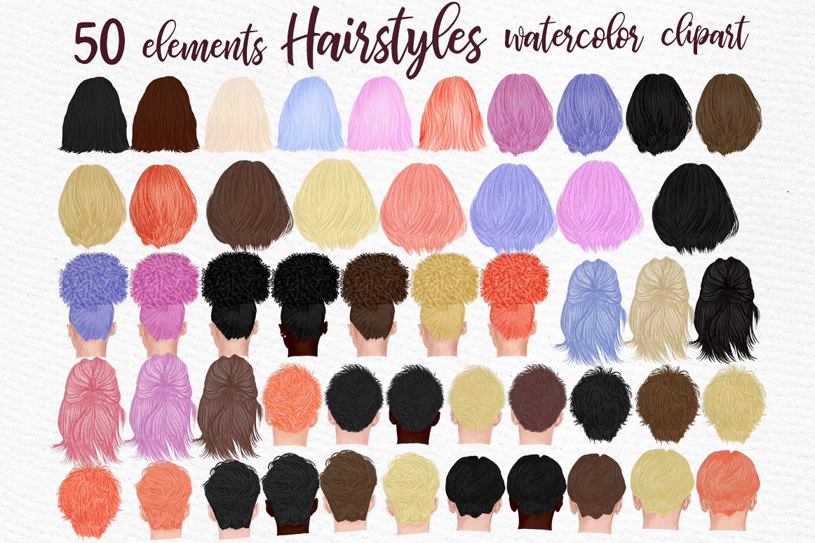 Hairstyles clipart, Girls Hairstyles,Custom Boys Hairstyles example image 1