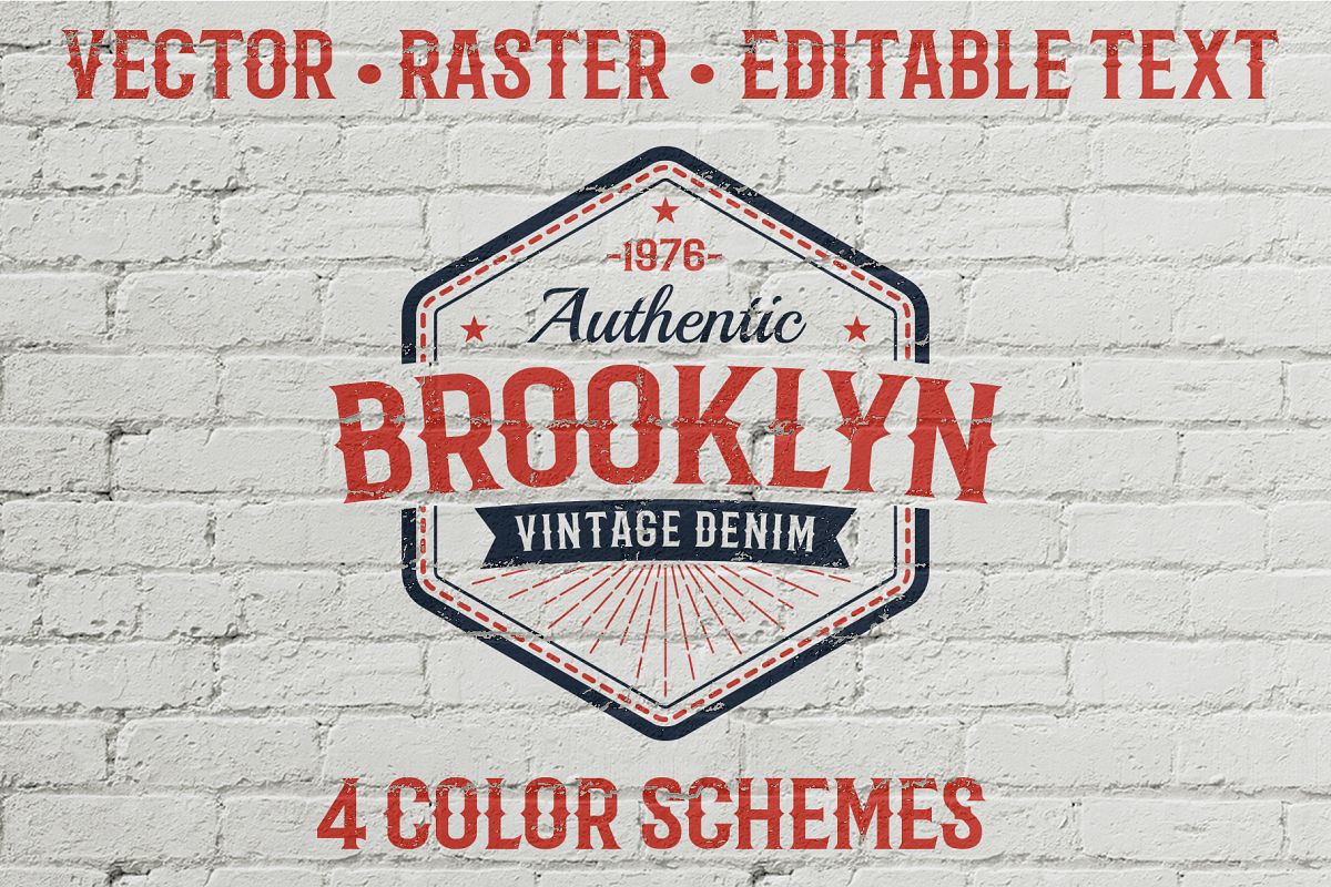 Authentic Vintage Logo Template example image 1
