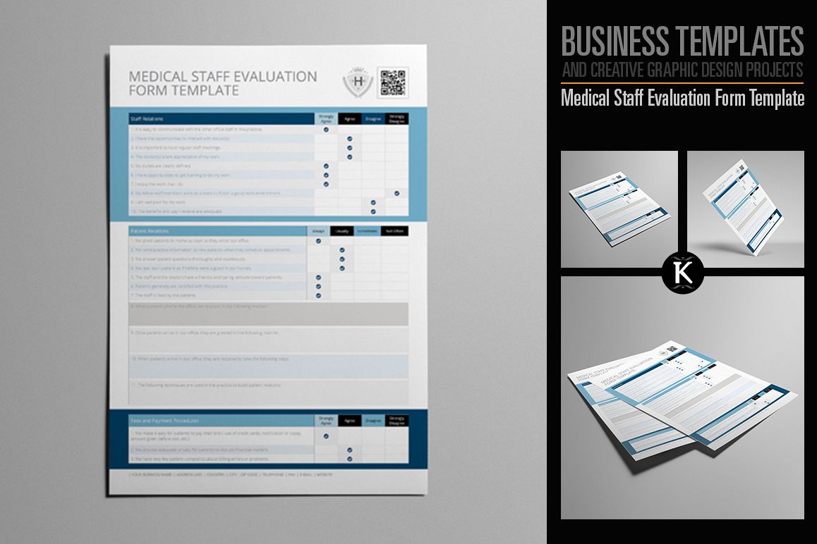 Medical Staff Evaluation Form Template example image 1