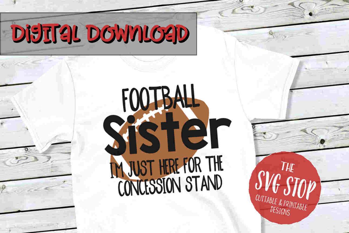 Football Sister -SVG, PNG, DXF example image 1