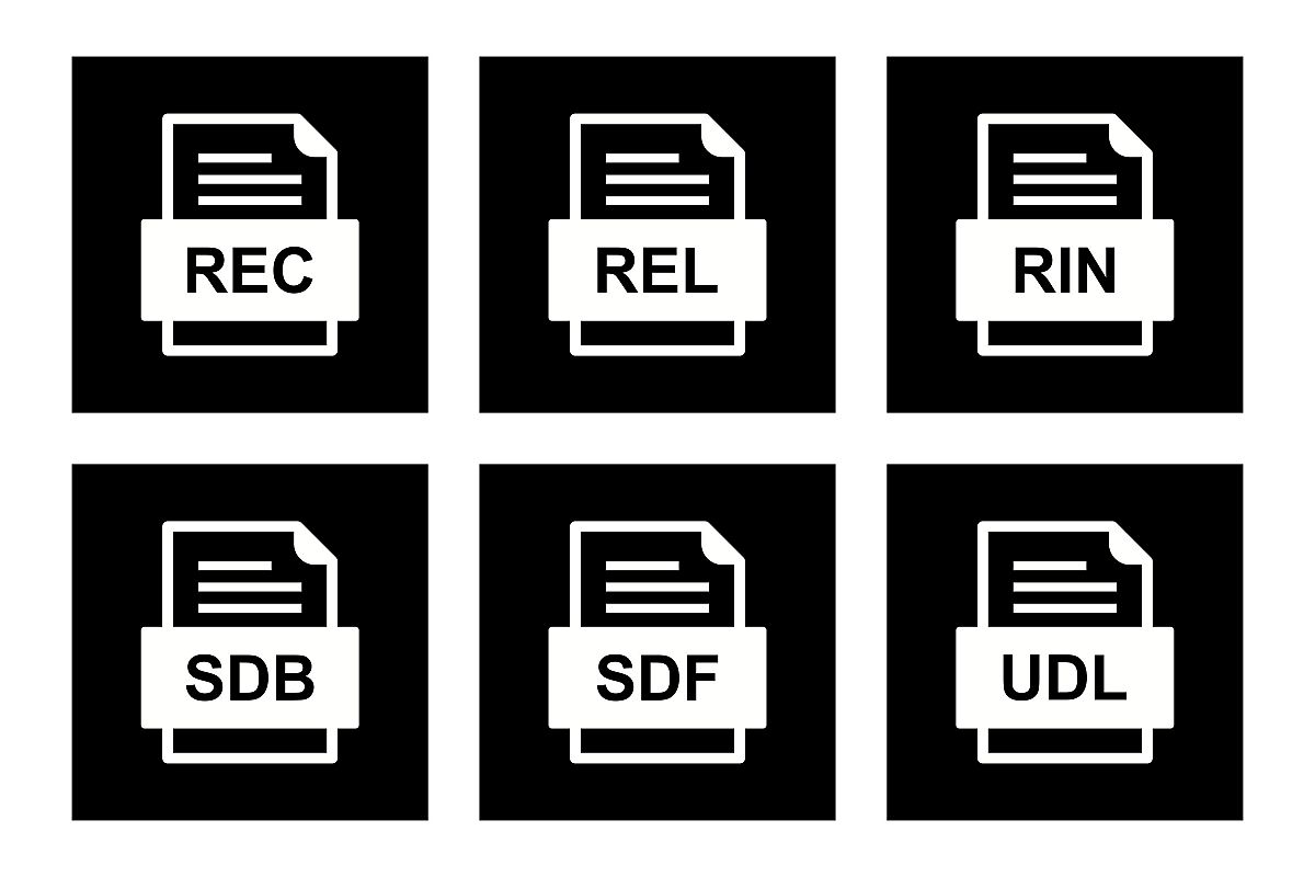 Set Of File Formats Icons example image 1