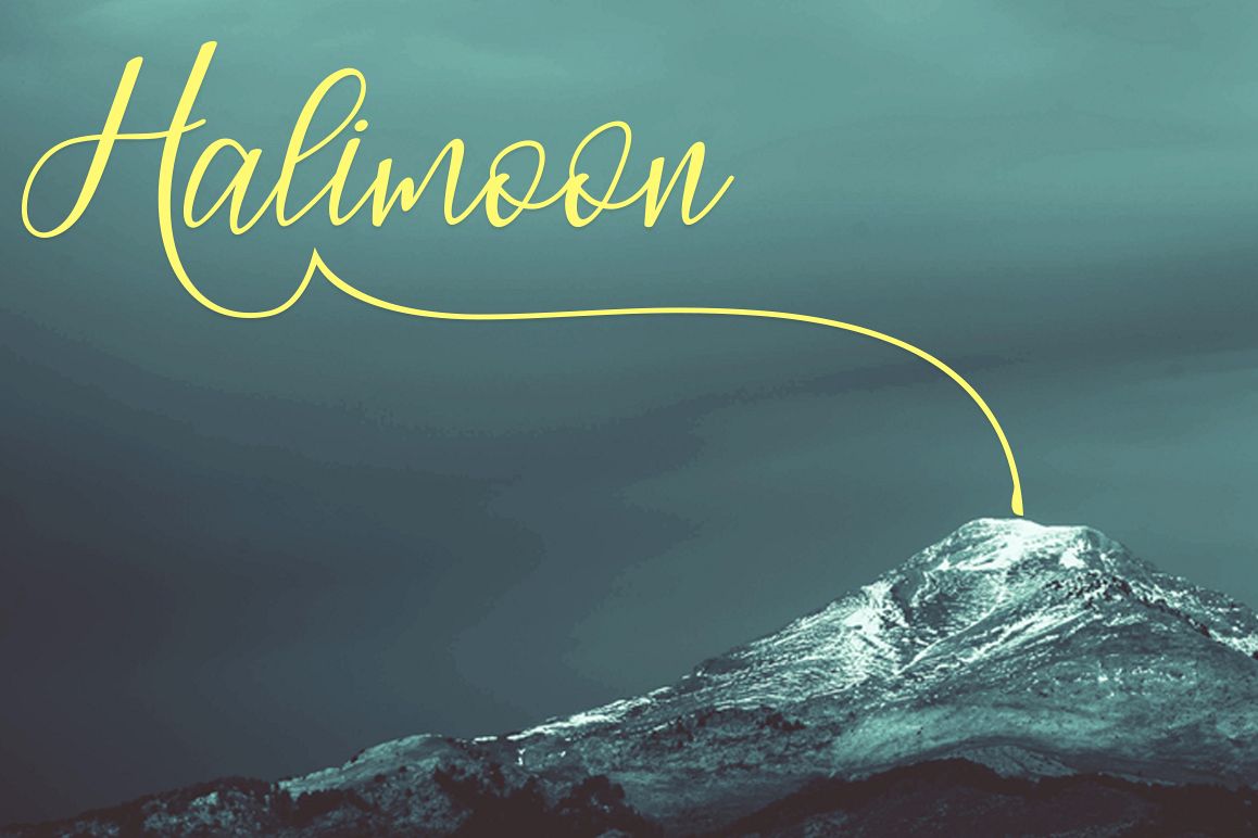 Halimoon Script example image 1