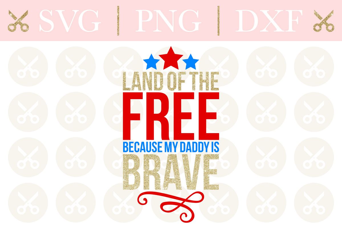 4th Of July Svg Land Of The Free Svg Military Svg example image 1