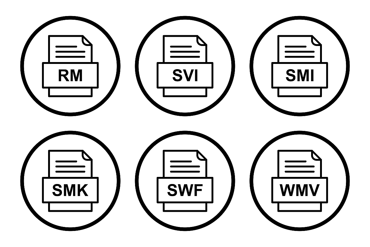 Set Of File Formats Icons example image 1