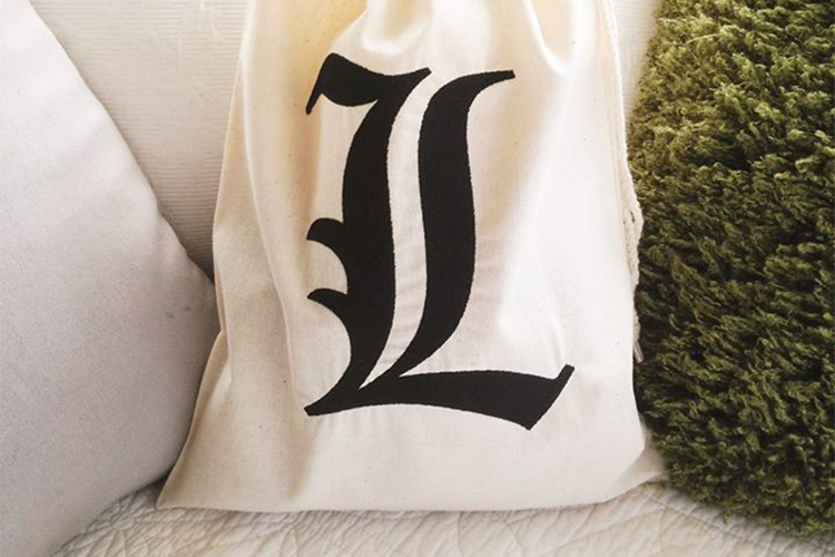 Blackletter Letter L Embroidery Design example image 1