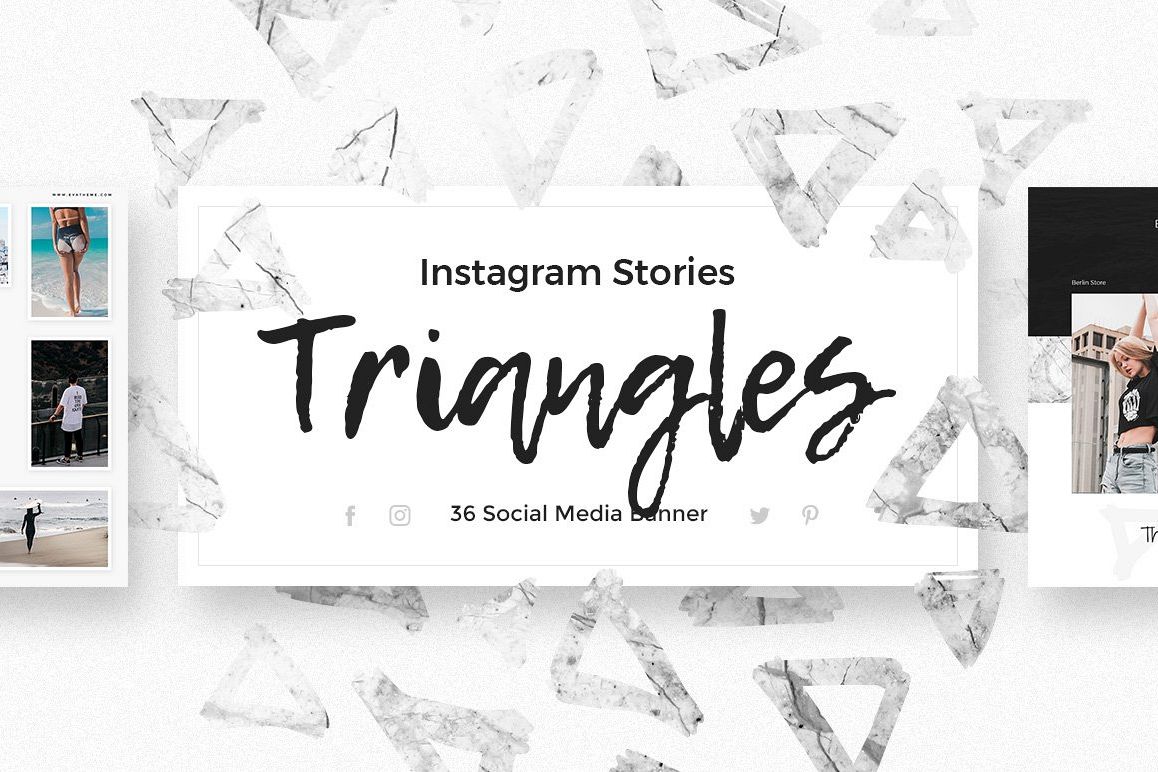 Triangles - Instagram Stories Pack example image 1