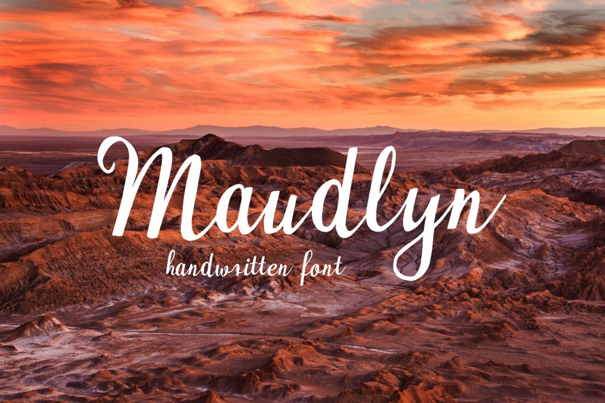 Maudlyn Font example image 1