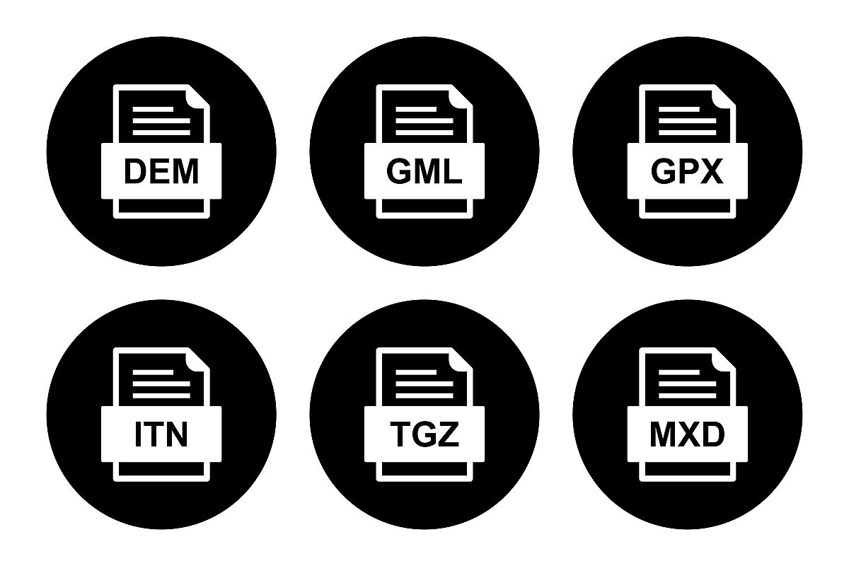 Set Of File Formats Icons example image 1