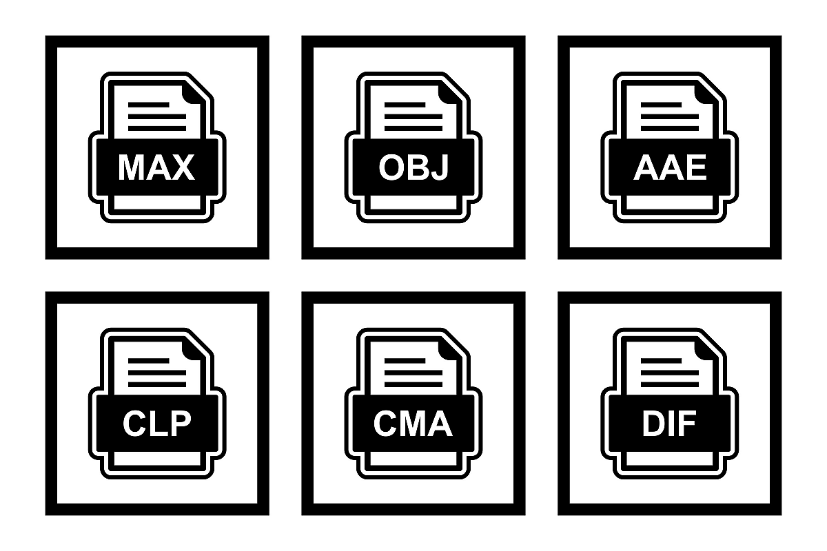 Set Of File Formats Icons example image 1