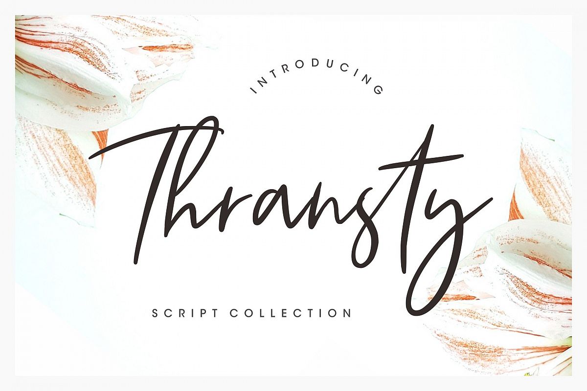Thransty Handwritten Script example image 1