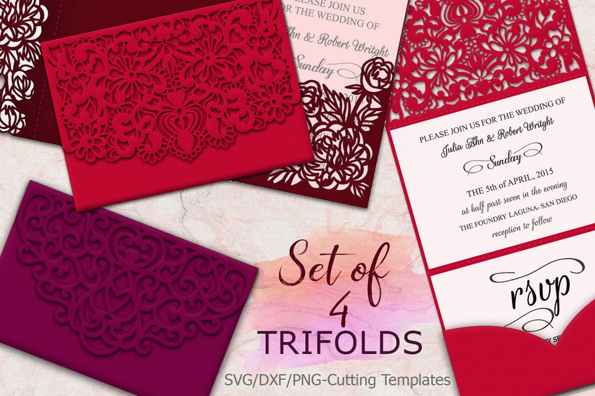 Get Inspired For Wedding Invitations Tri Fold