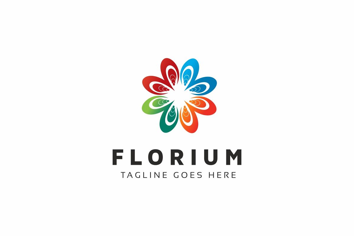 Flower Colorful Logo example image 1