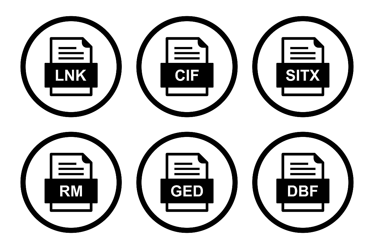 Set Of File Formats Icons example image 1