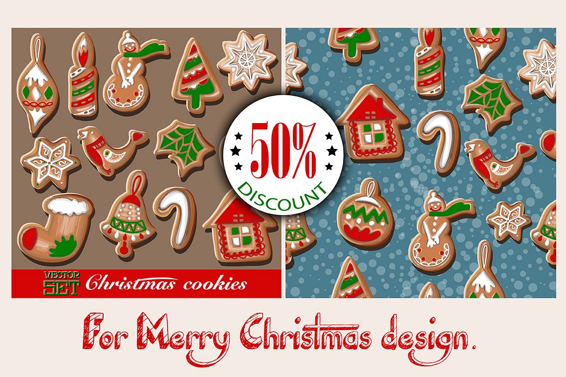 Christmas cookies set. example image 1