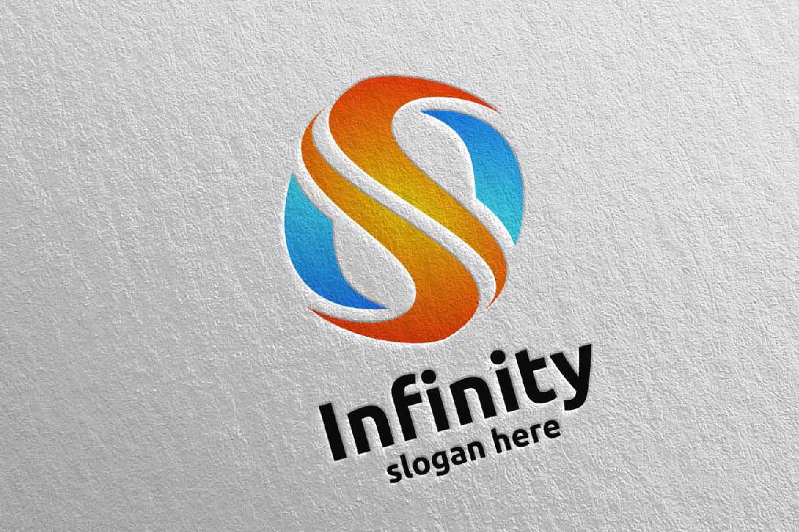 Infinity loop logo Design 16 example image 1
