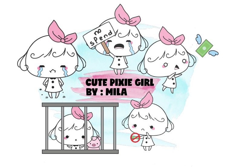 KAWAII GIRL CLIPART BUNDLE PNG example image 1