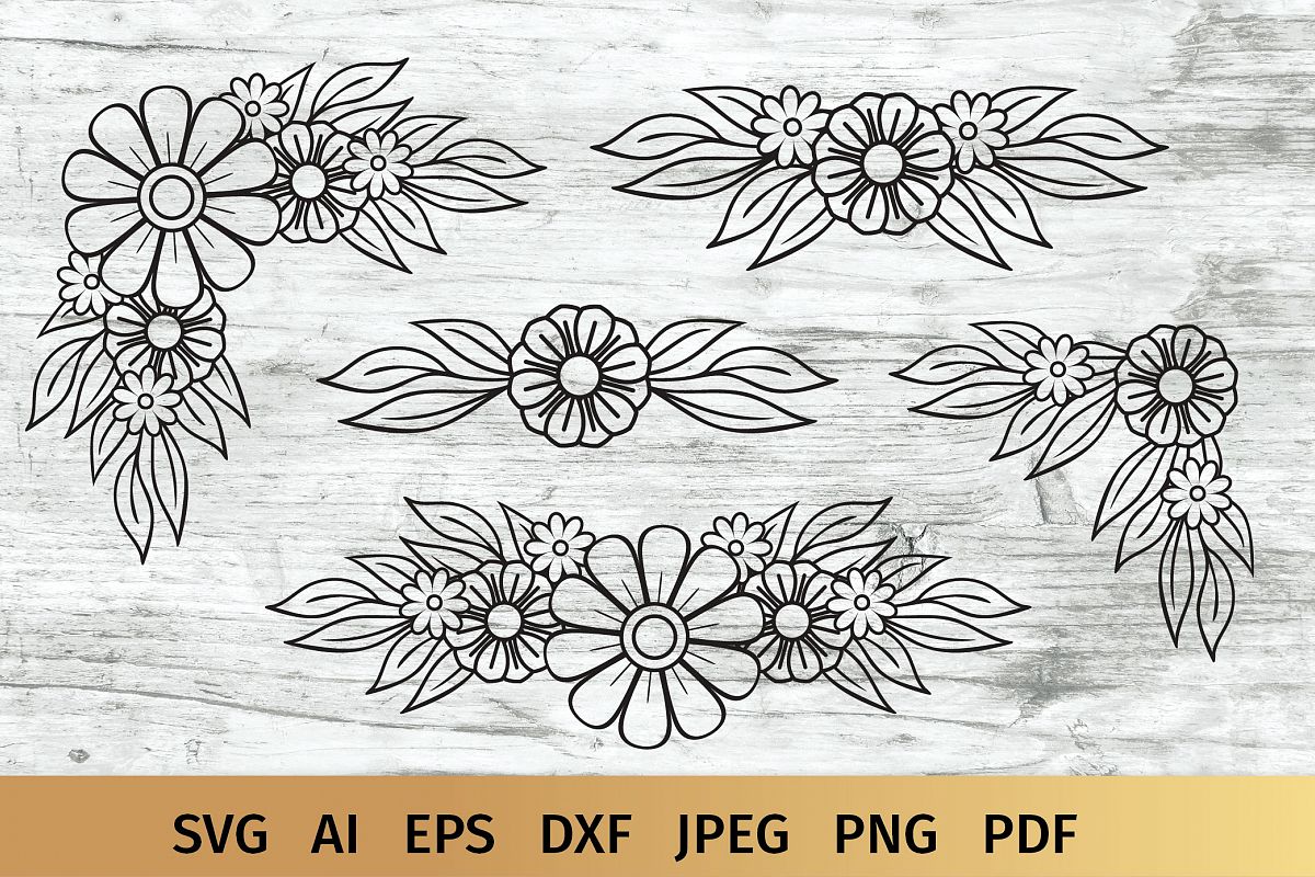 Free Free 70 Corner Flower Border Svg SVG PNG EPS DXF File