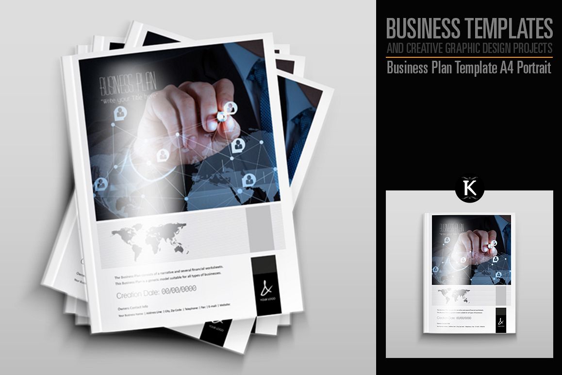 Business Plan Template - A4 Portrait example image 1