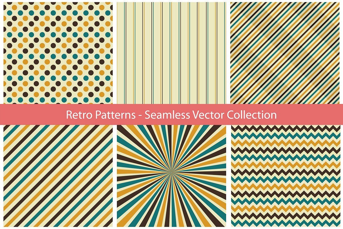 Retro Seamless Patterns example image 1