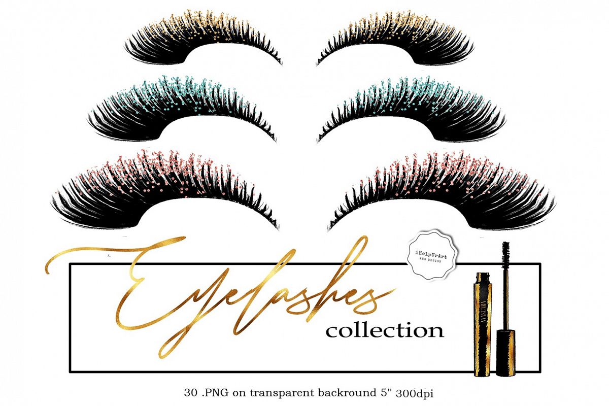 Eyelashes Clipart example image 1