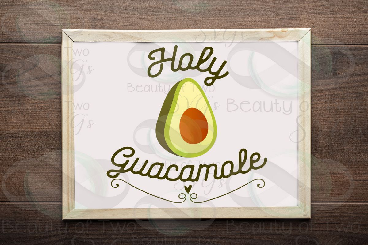 Holy Guacamole svg & png, Cinco de Mayo svg, Avocado svg example image 1