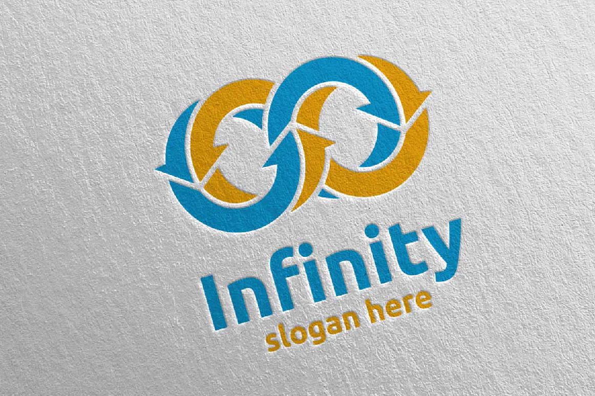 Infinity loop logo Design 15 example image 1