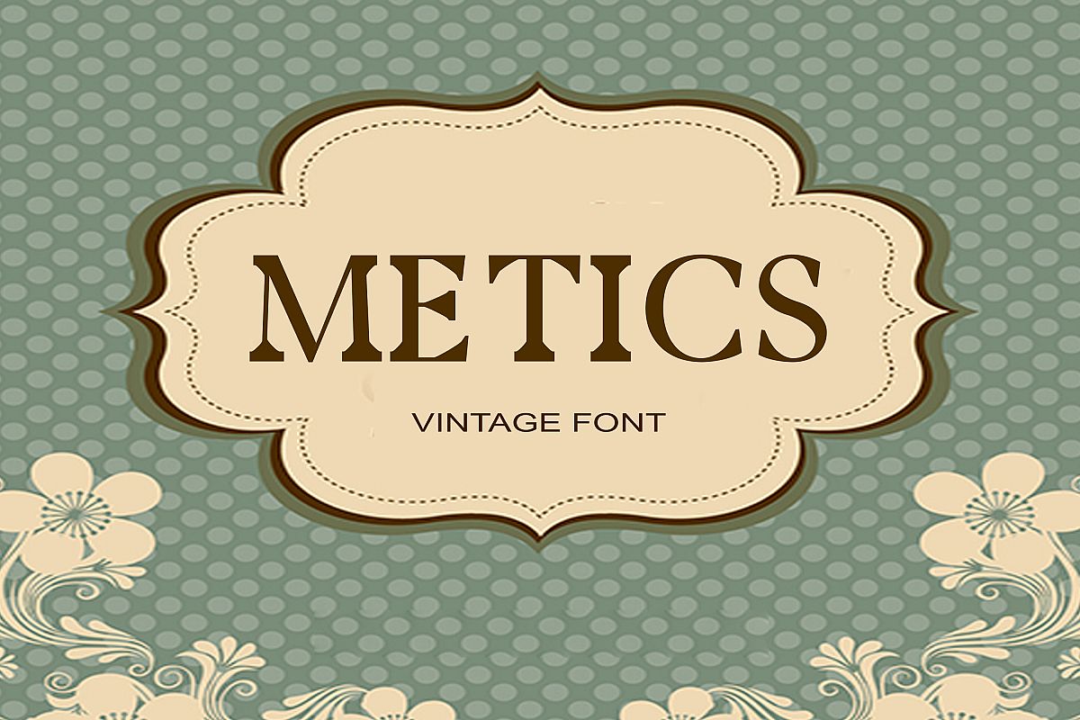 Metics Font example image 1