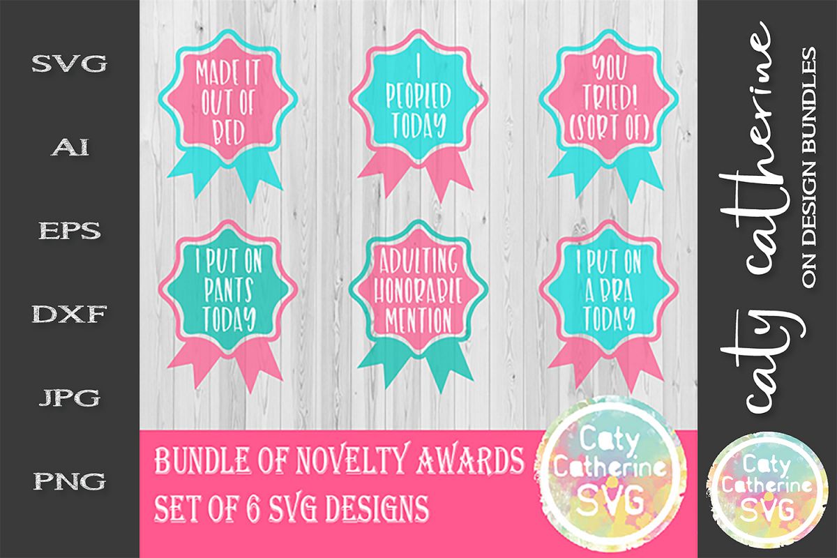SVG Bundle Of Novelty Awards SVG Cut Files example image 1