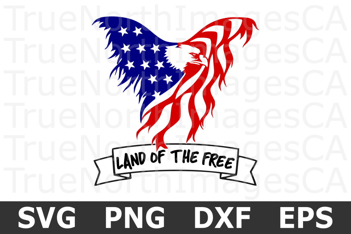 Eagle Distressed Flag - An American SVG Cut File