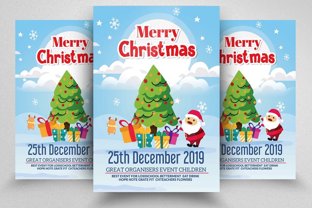 Merry Christmas Flyer Template example image 1