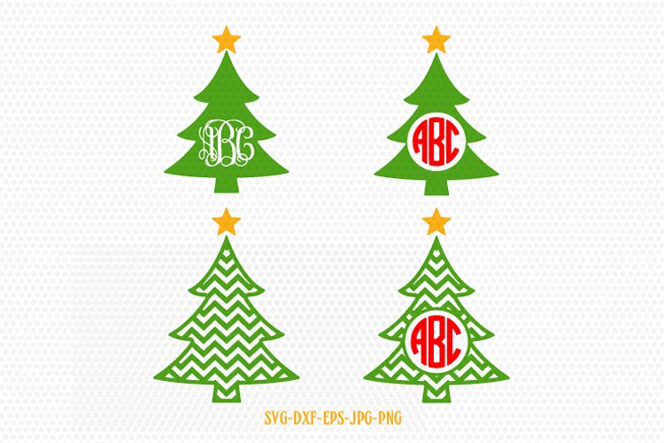 Download Christmas tree monogram svg, Santa svg, christmas svg (145715) | SVGs | Design Bundles