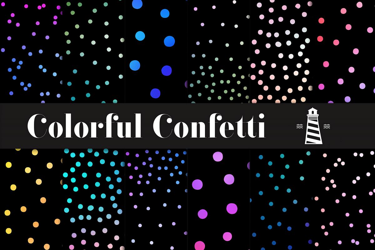 Gradient Confetti Overlays example image 1