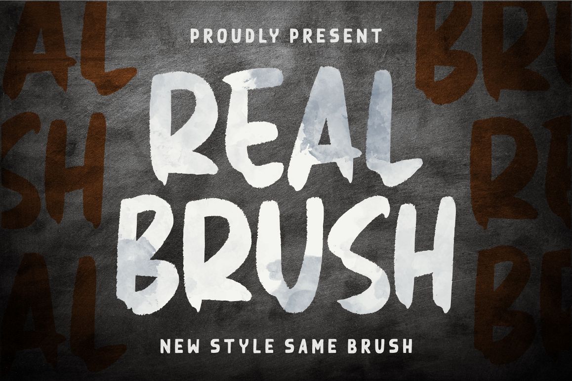 Real Brush Font example image 1