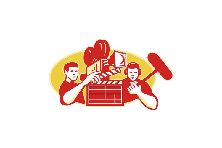 Film Director Movie Camera Clapper Soundman example image 1