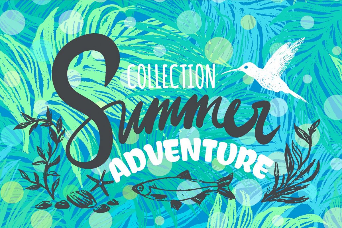 Summer Adventure Patterns&Elements example image 1
