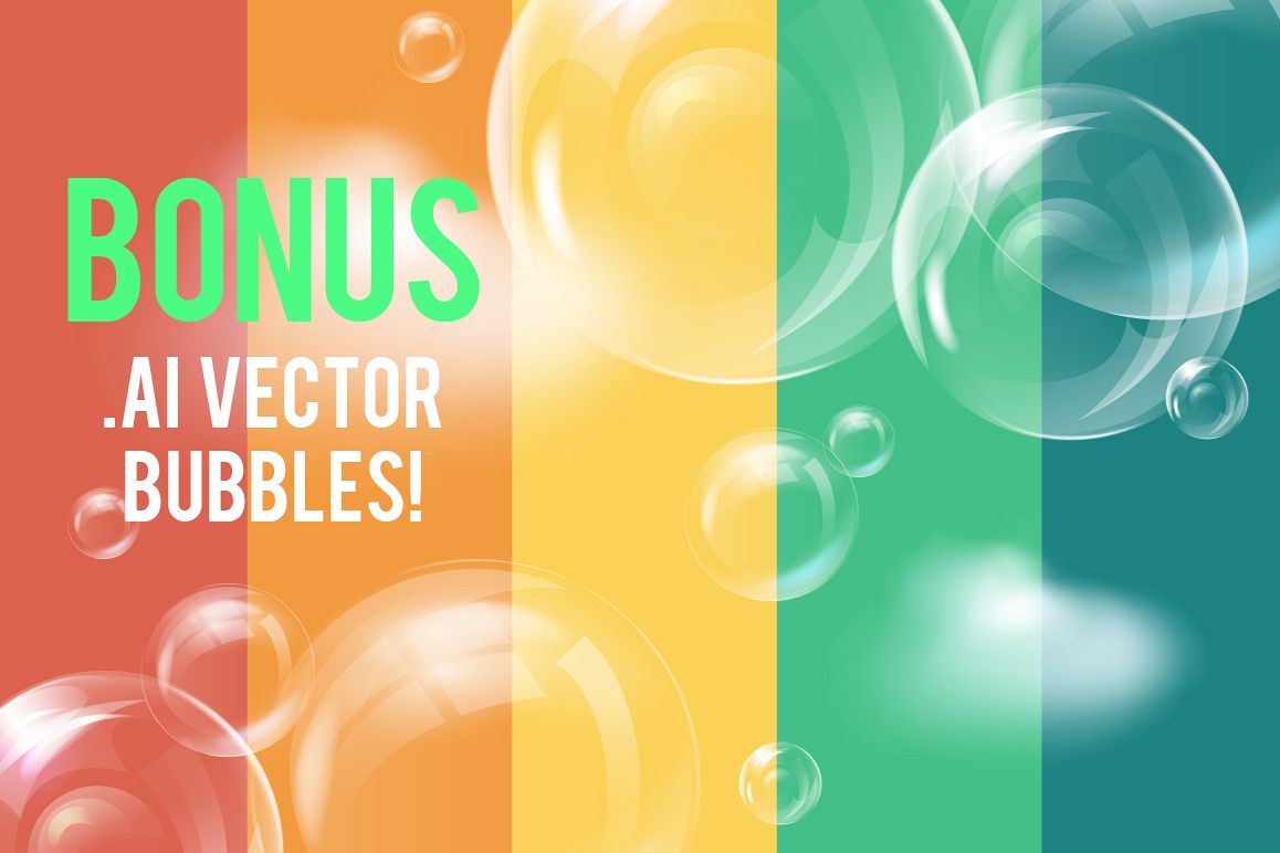 17 Bubble Brushes Pack example image 1
