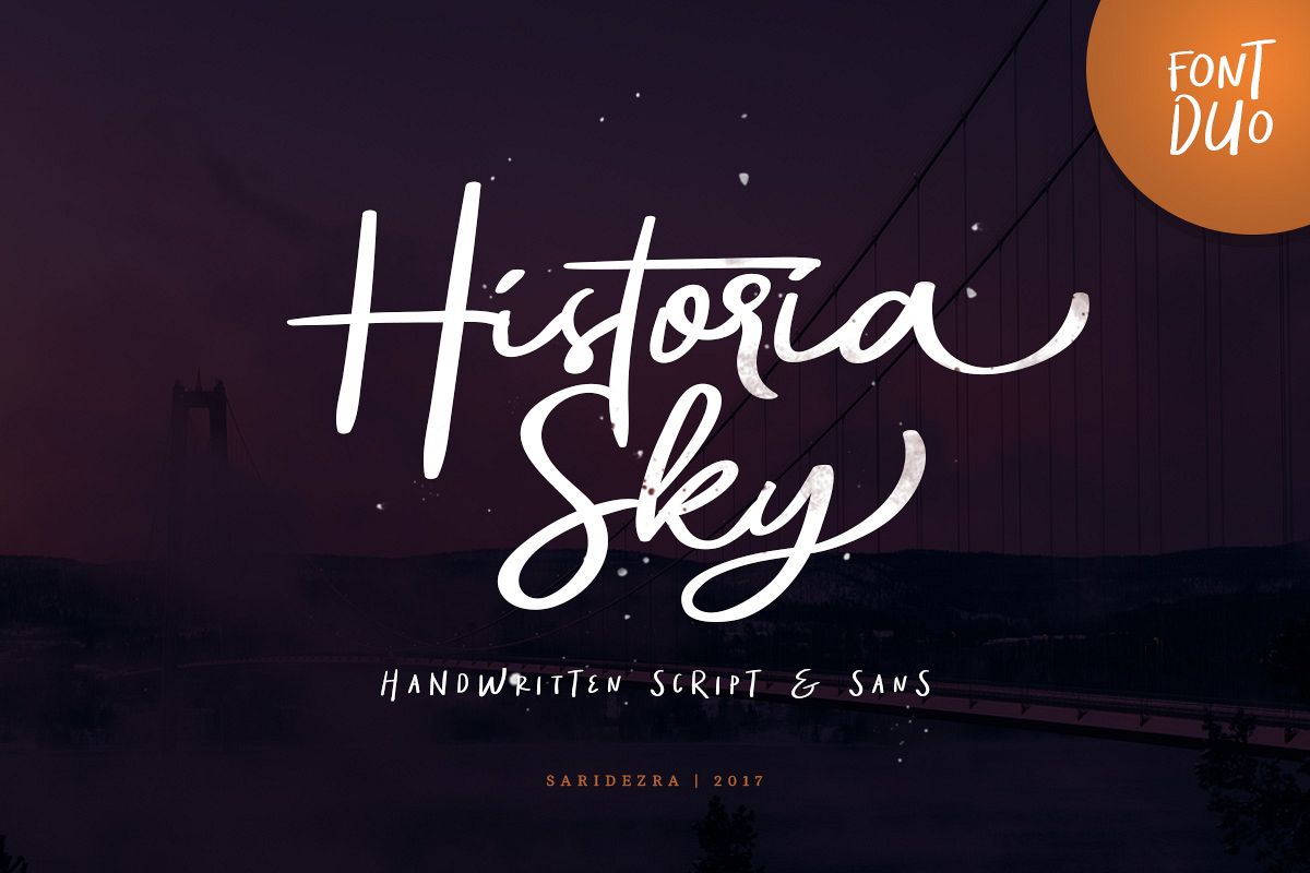 Historia Sky - Font Duo example image 1