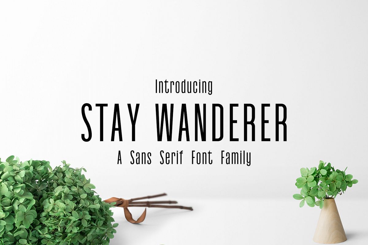 Stay Wanderer 3 Font Family Pack example image 1