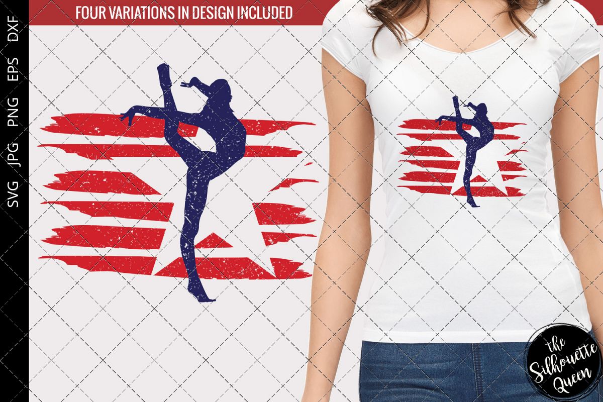 Gymnastics Women flag svg