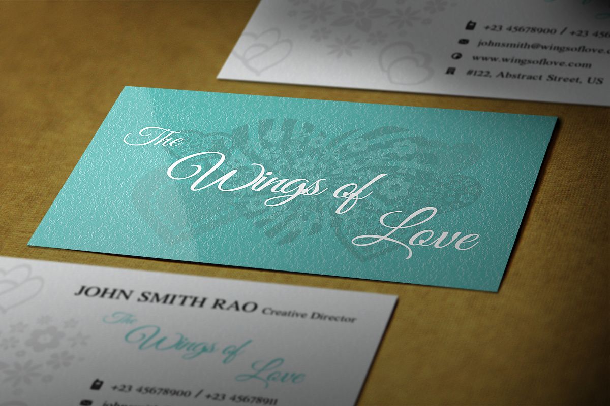 Elegant wedding photographer Business cards example image 1