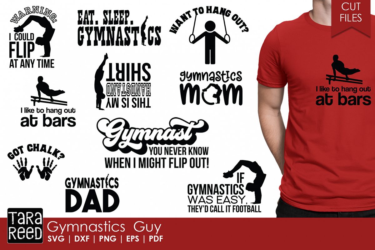 Gymnastics Guy - Gymnast SVG and Cut Files for Crafters (298204) | Cut