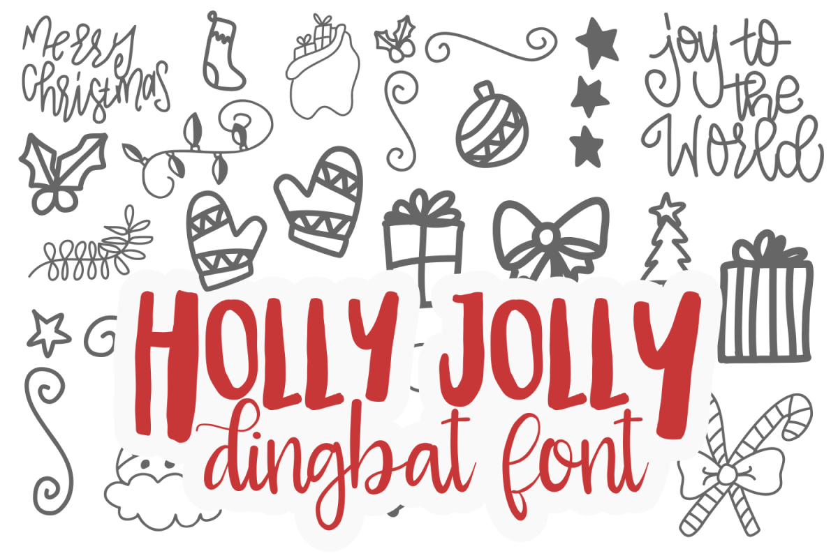 Holly Jolly Dingbat TTF example image 1