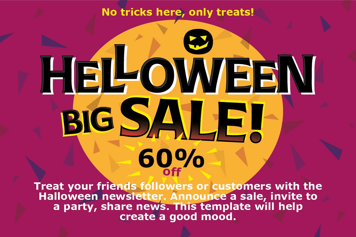 Poster with Halloween example image 1