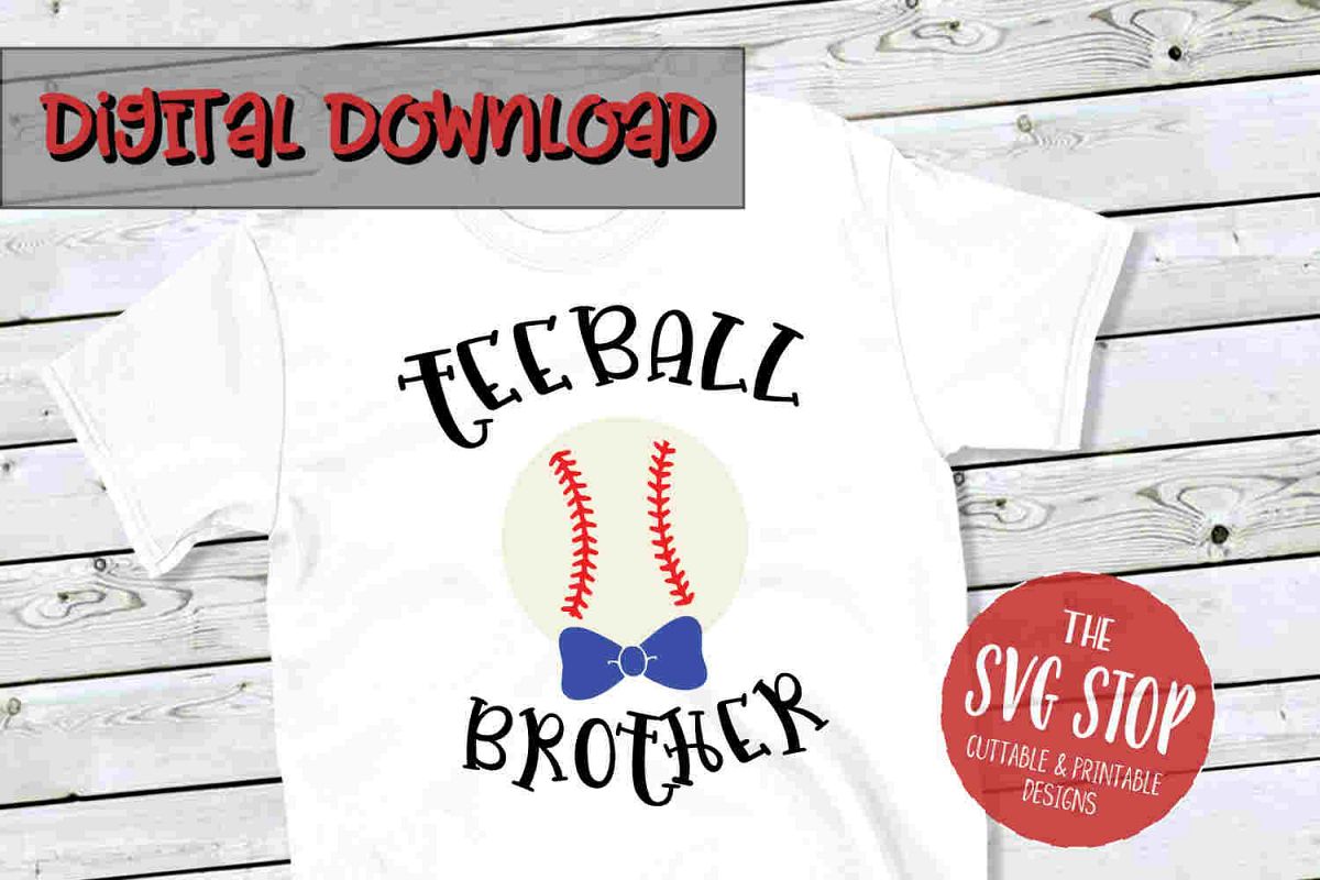 Teeball Brother -SVG, PNG, DXF example image 1