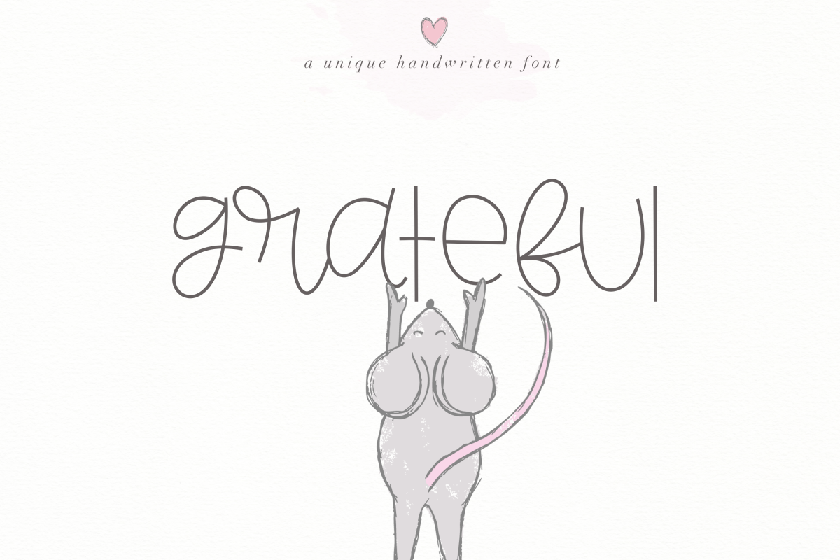 Grateful - Handwritten Font example image 1