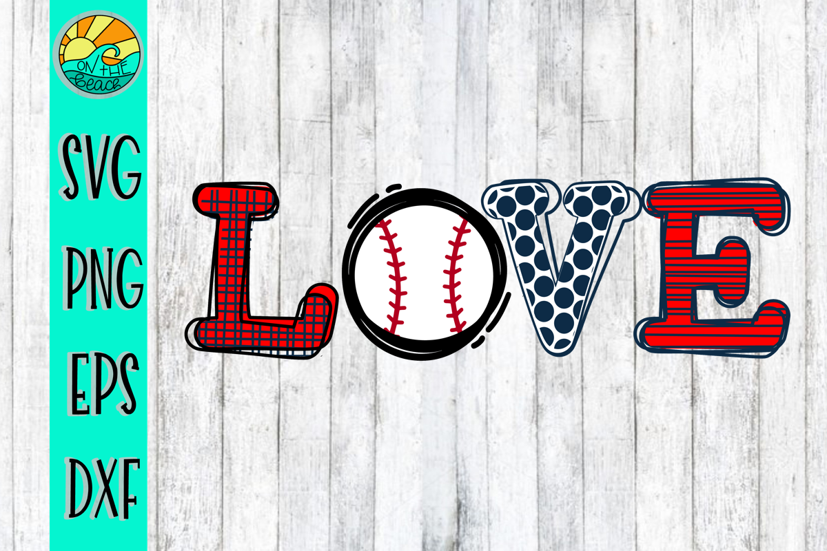 Download Love Word Baseball Svg - Layered SVG Cut File - All Free ...