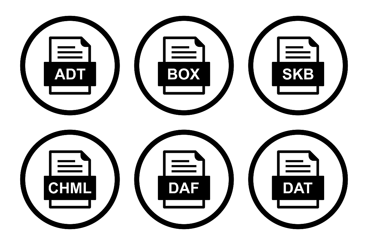 Set Of File Formats Icons example image 1
