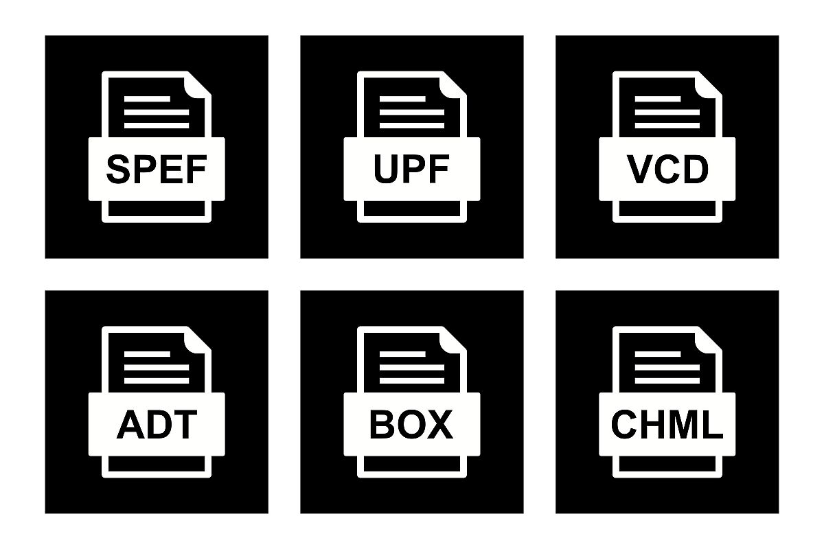 Set Of File Formats Icons example image 1