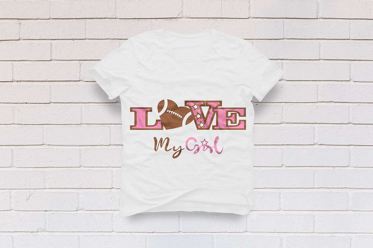 love my girl football example image 1